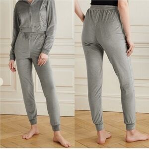 Skims Women's Gray Velour Jogger Pants